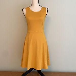 Yellow H&M Sleeveless A-Line Dress